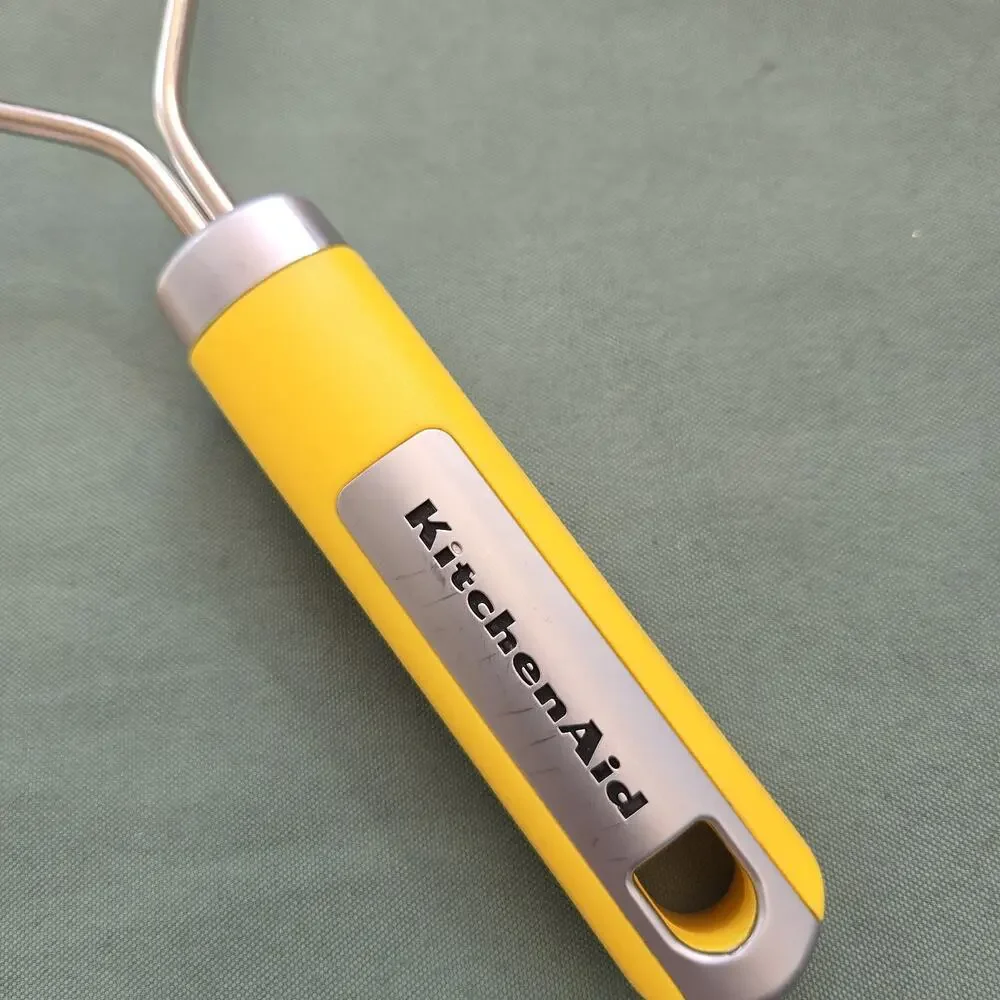 KitchenAid yellow potato masher